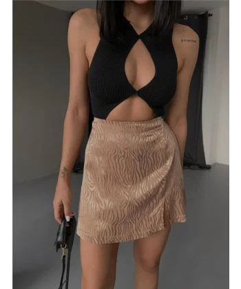 JAKARI ŞORT ETEK  Bej