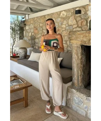 Jasmin Süzüneli Keten Tulum 1280-08