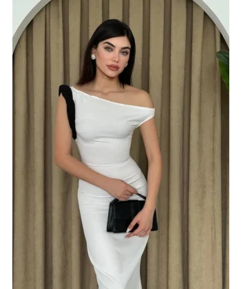 Jovani Omuz Detaylı Elbise