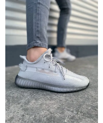 JY305 Pulse Bağcıklı Triko Kumaş Erkek Günlük Spor Ayakkabı TGT - Gri