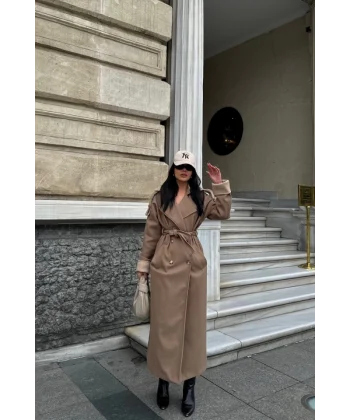 KABAN YAKA VE ANŞET BEJ RENGİ  Vizon