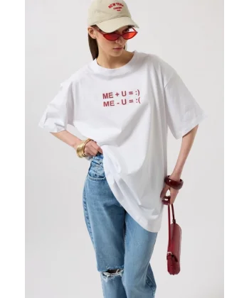 Kabartma Baskılı T-Shirt