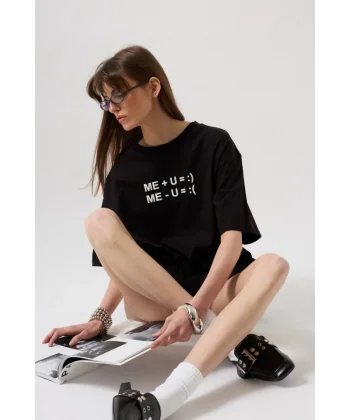 Kabartma Baskılı T-Shirt