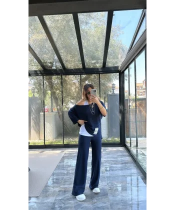 Kadın Asimetrik Kesim Arma Detay Atlet Dahil üçlü Takım