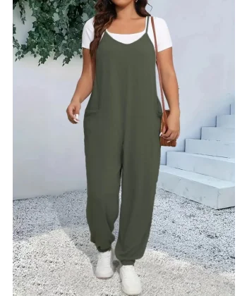 Kadın Askılı Halter Yaka şalvar Tulum