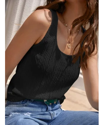 Kadın Askılı örgü Detay Bluz