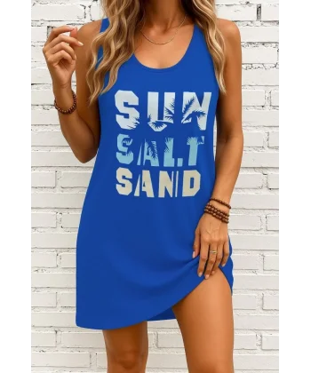 Kadın Askılı Yuvarlak Yaka Viskon Elbise