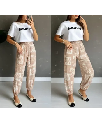 Kadın Desenli Süprem Pantolon