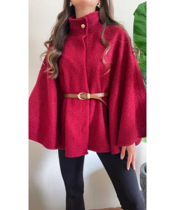 Kadın Hakim Yaka Ispanyol Kol Detay Kemer Dahil Kaban