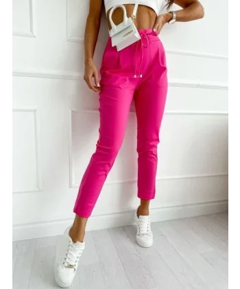 Kadın İki İplik Kumaş Dar Kesim Pantolon
