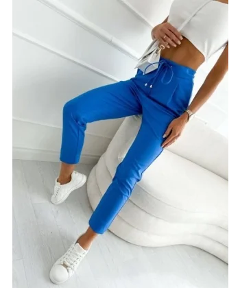 Kadın İki İplik Kumaş Dar Kesim Pantolon