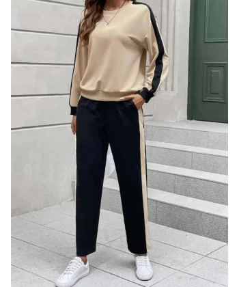 Kadın Iki Iplik şerit Detaylı Ikili Takım