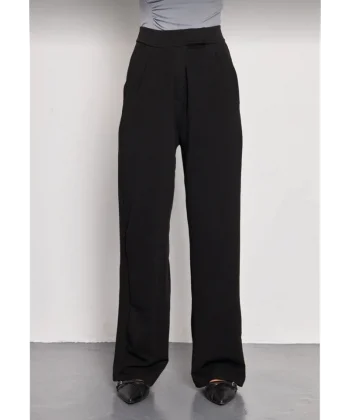 Kadin ikralı Cirt Kapama iyah Palazzo Pantolon  iyah