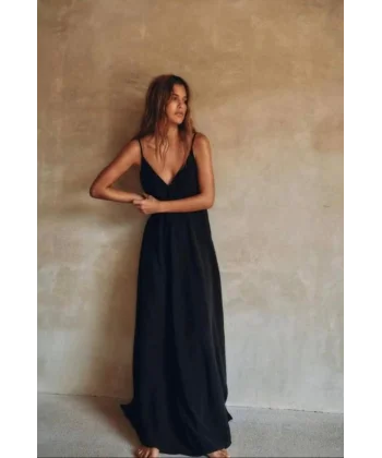 Kadın Ip Askılı Salaş Süprem Kumaş Elbise