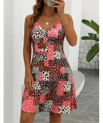 Kadın Ip Askılı V Yakalı Süprem Elbise