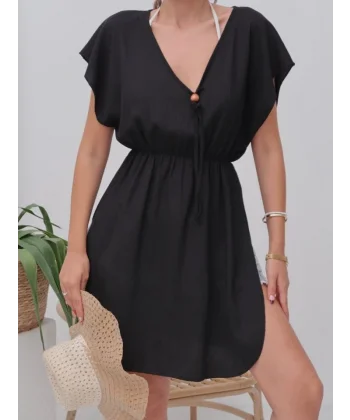 Kadın Ip Ve Bel Büzgü Detay Pareo