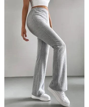 Kadın Kaşkorse Kumaş Regular Kesim Pantolon