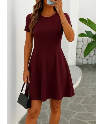 Kadın Kısa Kollu Kiloş Ithal Krep Elbise