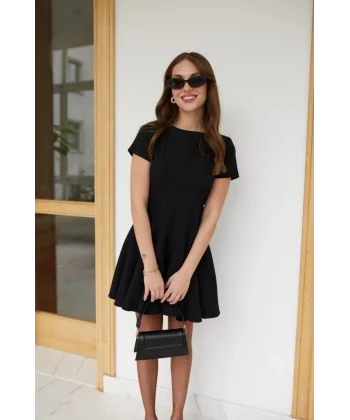 Kadın Kısa Kollu Kiloş Ithal Krep Elbise