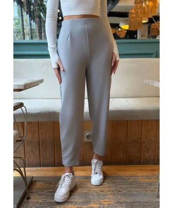 Kadın Krep Kumaş Balon Pantolon