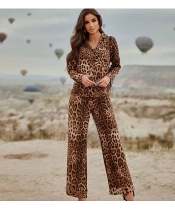 Kadın Leopar Desen Fırsat ürün Ikili Takım