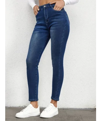 Kadın Mom Fit Yüksek Bel Kot Pantolon