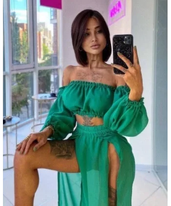 Kadın Multi şifon Pareo Takım