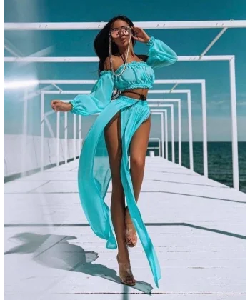 Kadın Multi şifon Pareo Takım