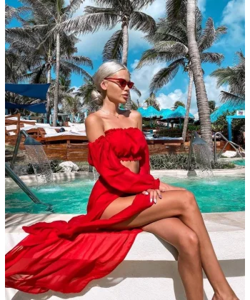 Kadın Multi şifon Pareo Takım