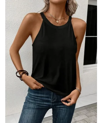 Kadın Omuzlardan Açık Raglan Kol Yuvarlak Yaka Viskon Bluz