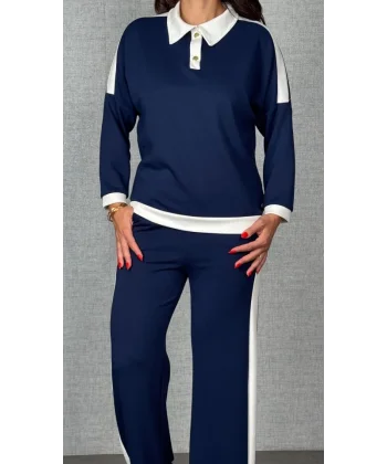 Kadın şerit Detay Modal Kumaş Ikili Takım