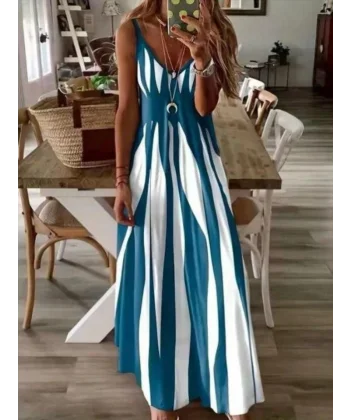 Kadın uprem Kumaş Dijital Baskılı Elbise