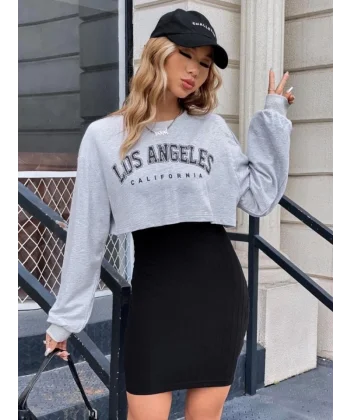 Kadın üst Iki Iplik Bluz Kaşkorse Kumaş Etek Ikili Takım