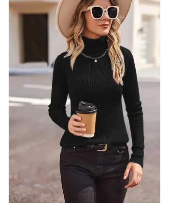 Kadın Uzun Kollu Balıkçı Yaka Kaşkorse Bluz