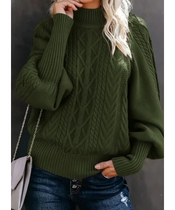 Kadın Uzun Kollu Balıkçı Yaka Triko Kazak