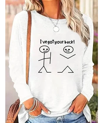 Kadın Uzun Kollu Bisiklet Yaka Baskılı Viskon Bluz