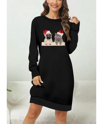 Kadın Uzun Kollu Bisiklet Yaka Desenli Viskon Iki Iplik Bluz