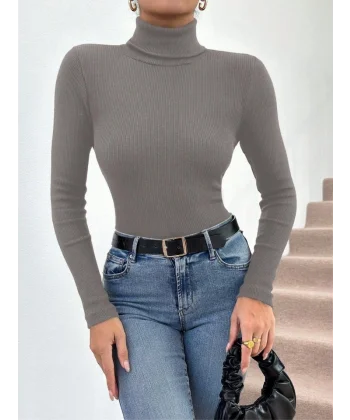 Kadın Uzun Kollu Boğazlı Kazak