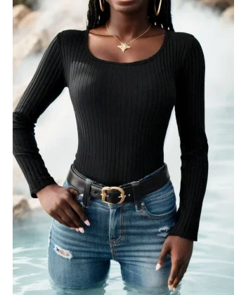 Kadın Uzun Kollu Kaşkorse Bluz