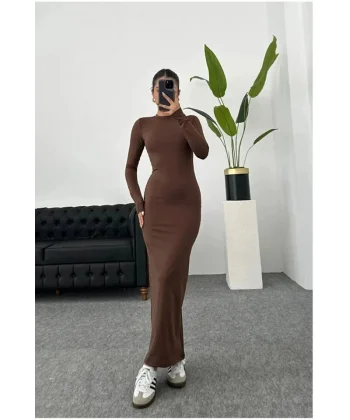 Kadın Uzun Kollu Maxi Elbise