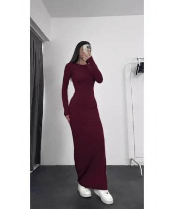 Kadın Uzun Kollu Maxi Elbise