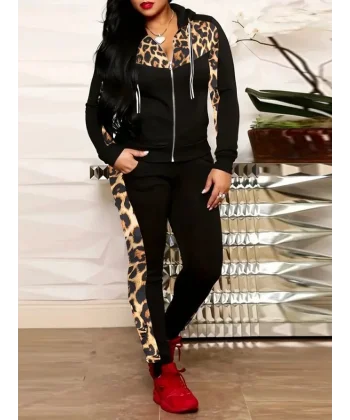 Kadın Uzun Kollu önden Fermuarlı Bağcıklı Viskon Iki Iplik Bluz Ve Pantolon Ikili Takım