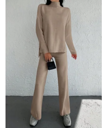 Kadın Uzun Kollu Triko Ikili Takım