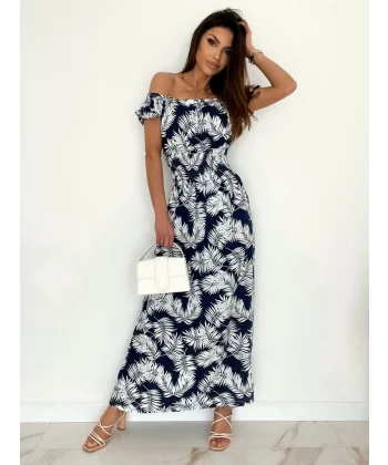 Kadın Yaprak Desenli Elbise