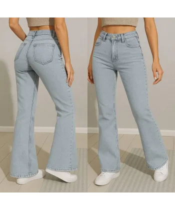 Kadın Yüksek Bel Bol Paça Pantolon