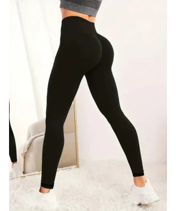 Kadın Yüksek Bel Dalgıç Spor Tayt