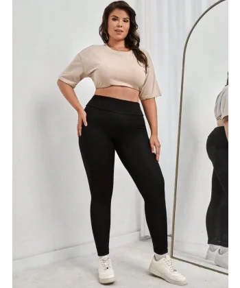 Kadın Yüksek Bel Dalgıç Spor Tayt