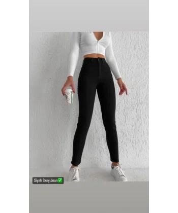 Kadın Yüksek Bel Skny Jeans Pantolon