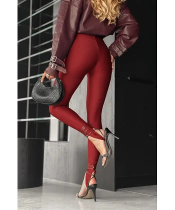 Kadın Yüksek Bel Topuk Altından Geçmeli Dalgıç Tayt