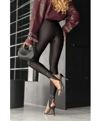 Kadın Yüksek Bel Topuk Altından Geçmeli Dalgıç Tayt